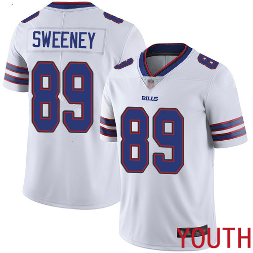 Youth Buffalo Bills #89 Tommy Sweeney White Vapor Untouchable Limited Player NFL Jersey